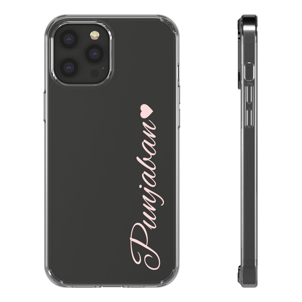 Punjaban clear phone case