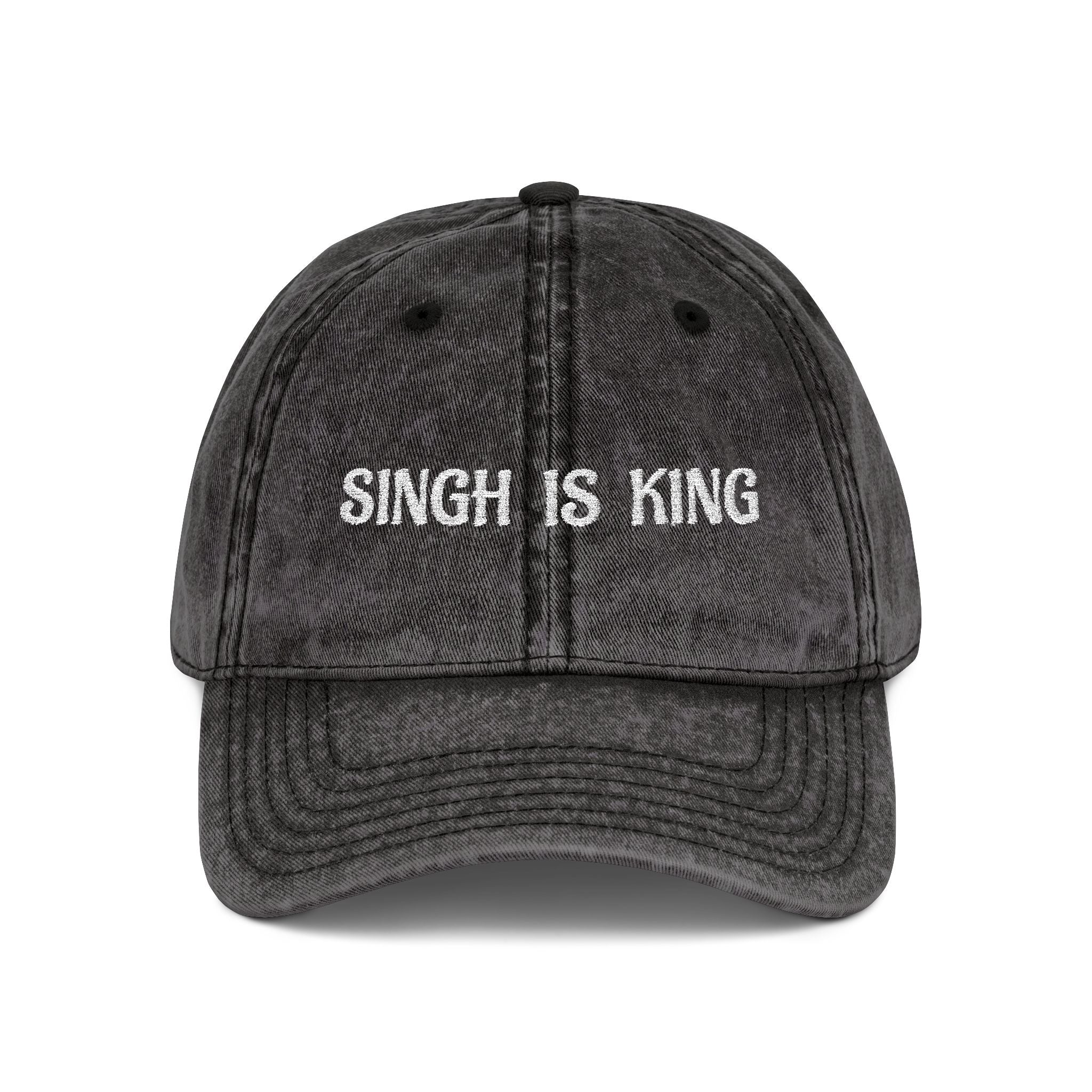 Embroidered "Singh is King" Cap