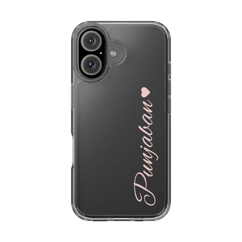 Punjaban clear phone case