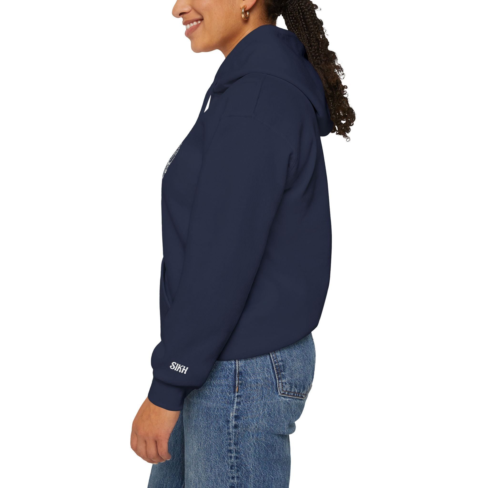 Embroidered Khanda unisex Hoodie