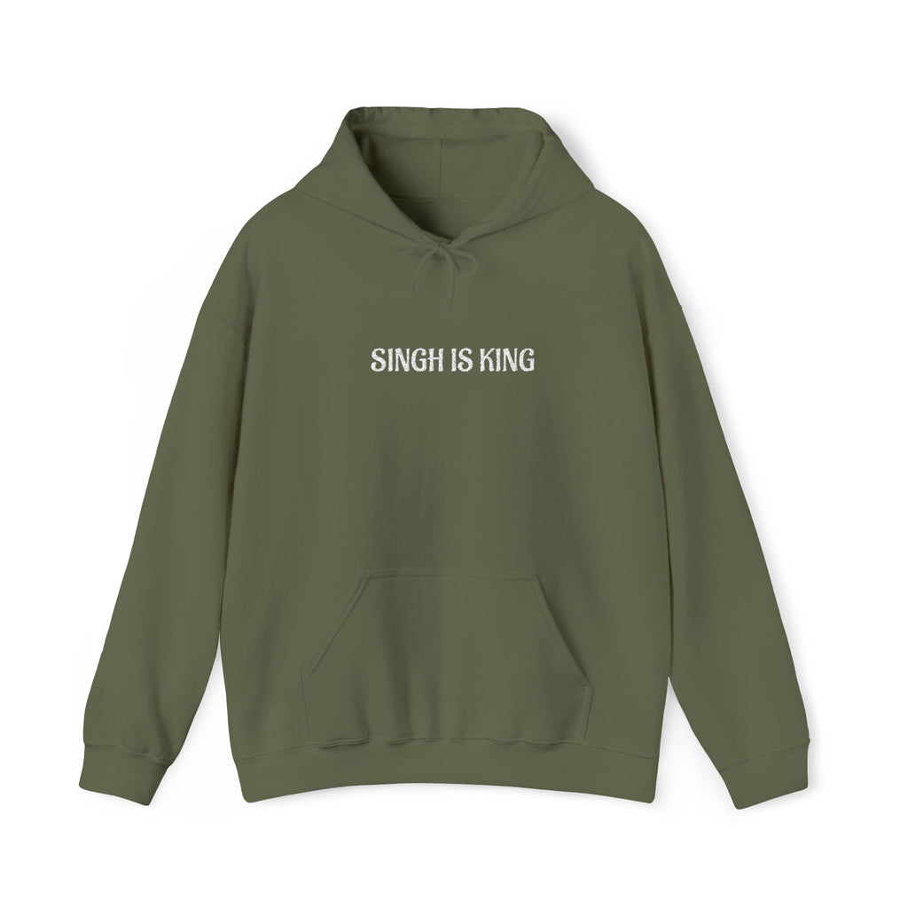 Embroidered "Singh is king" hoodie