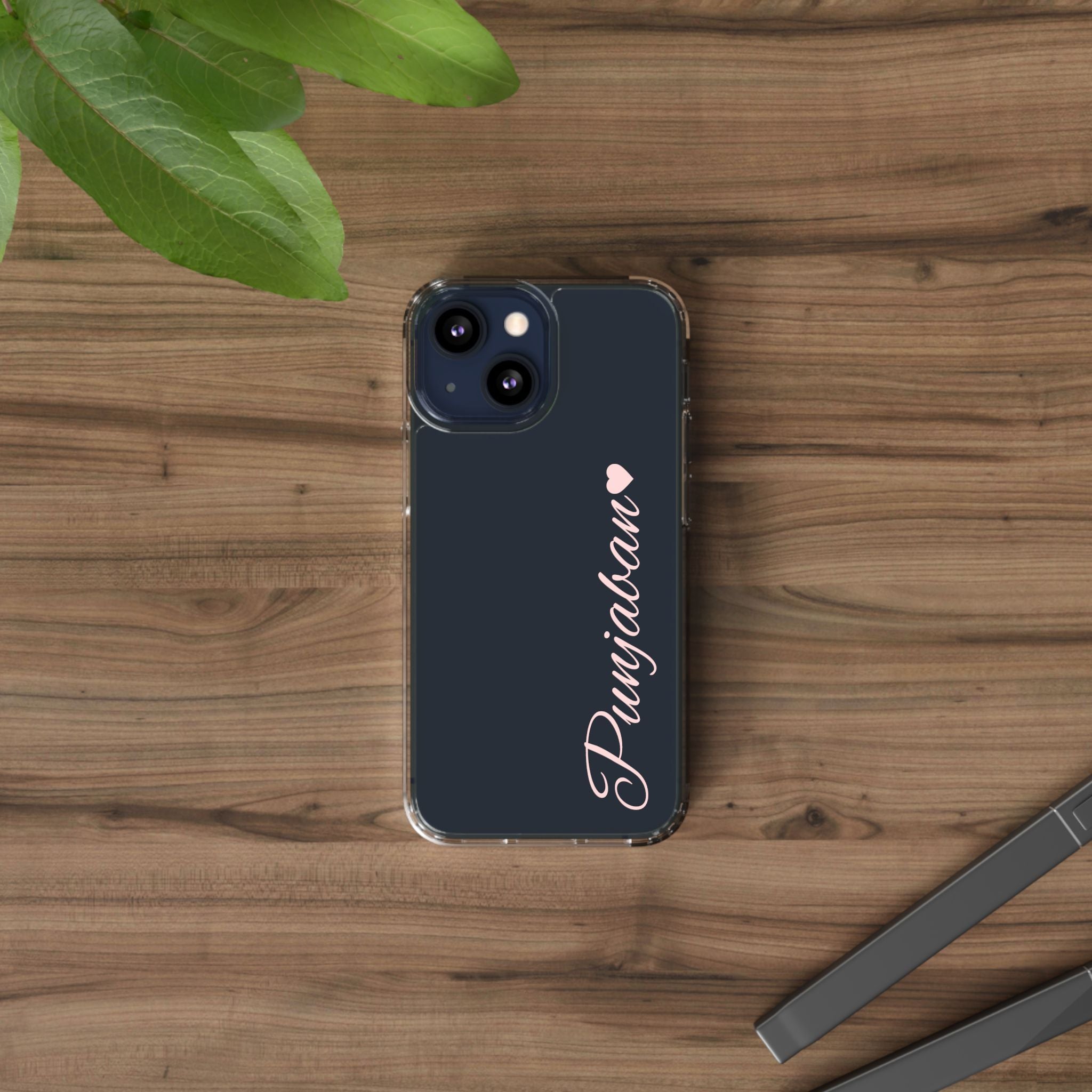 Punjaban clear phone case