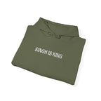 Embroidered "Singh is king" hoodie