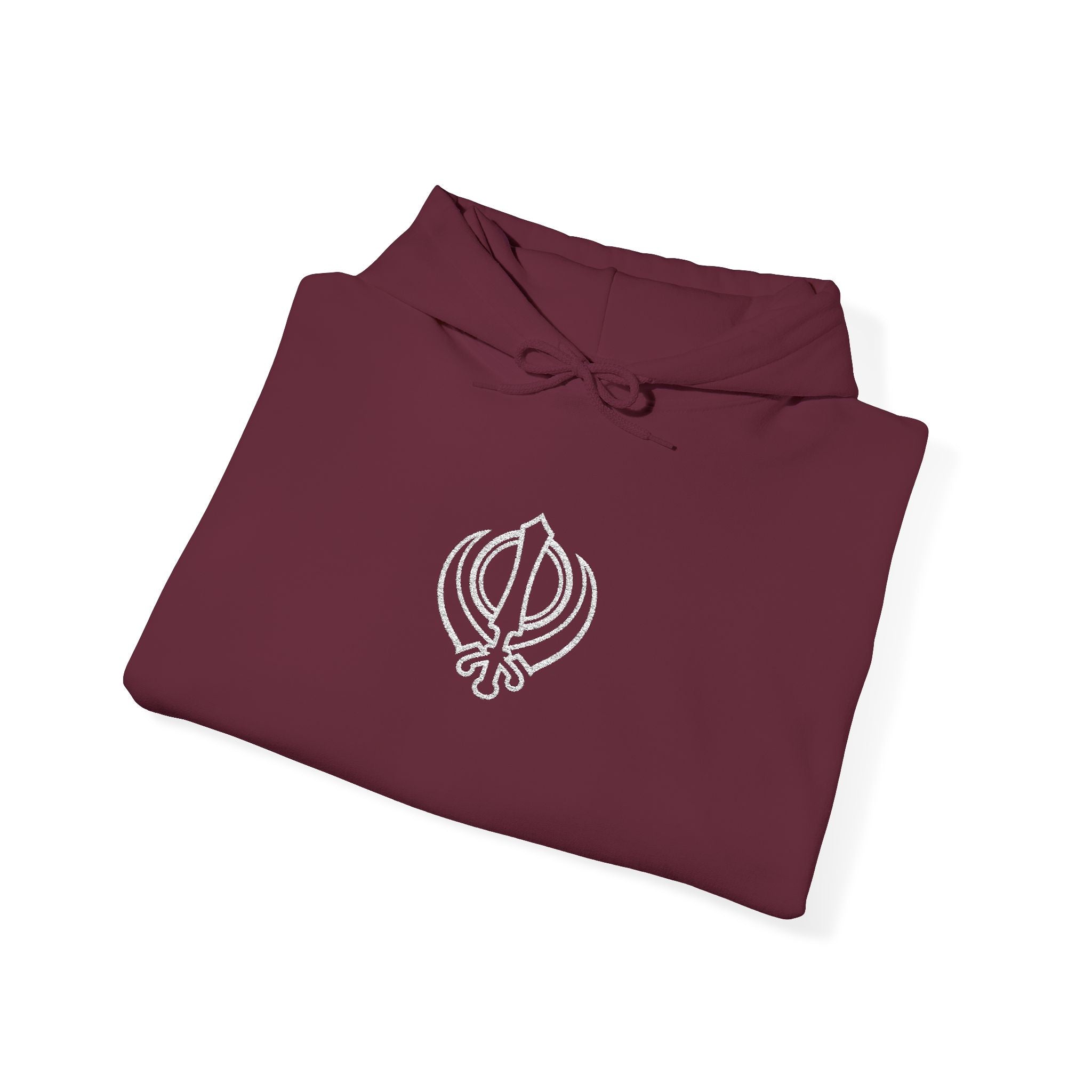 Embroidered Khanda unisex Hoodie