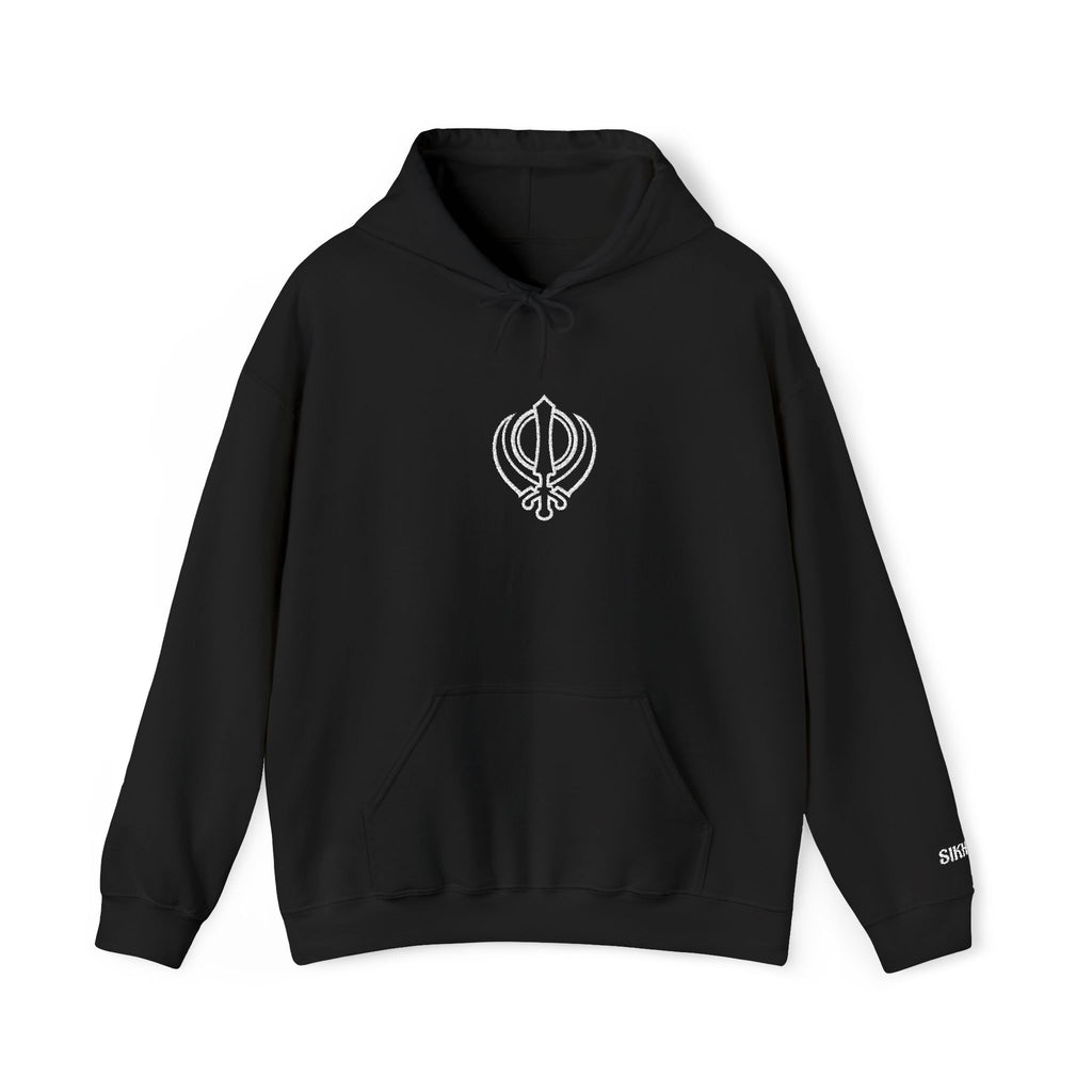 Embroidered Khanda unisex Hoodie