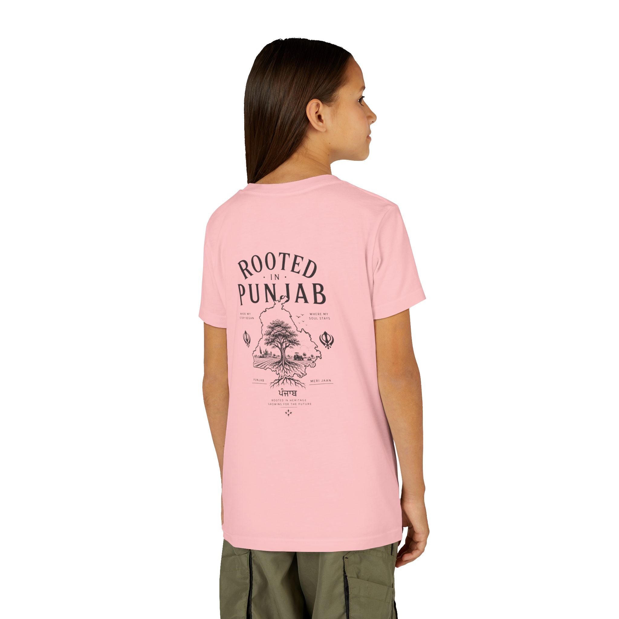 Junior "Rooted in Punjab" T shirt