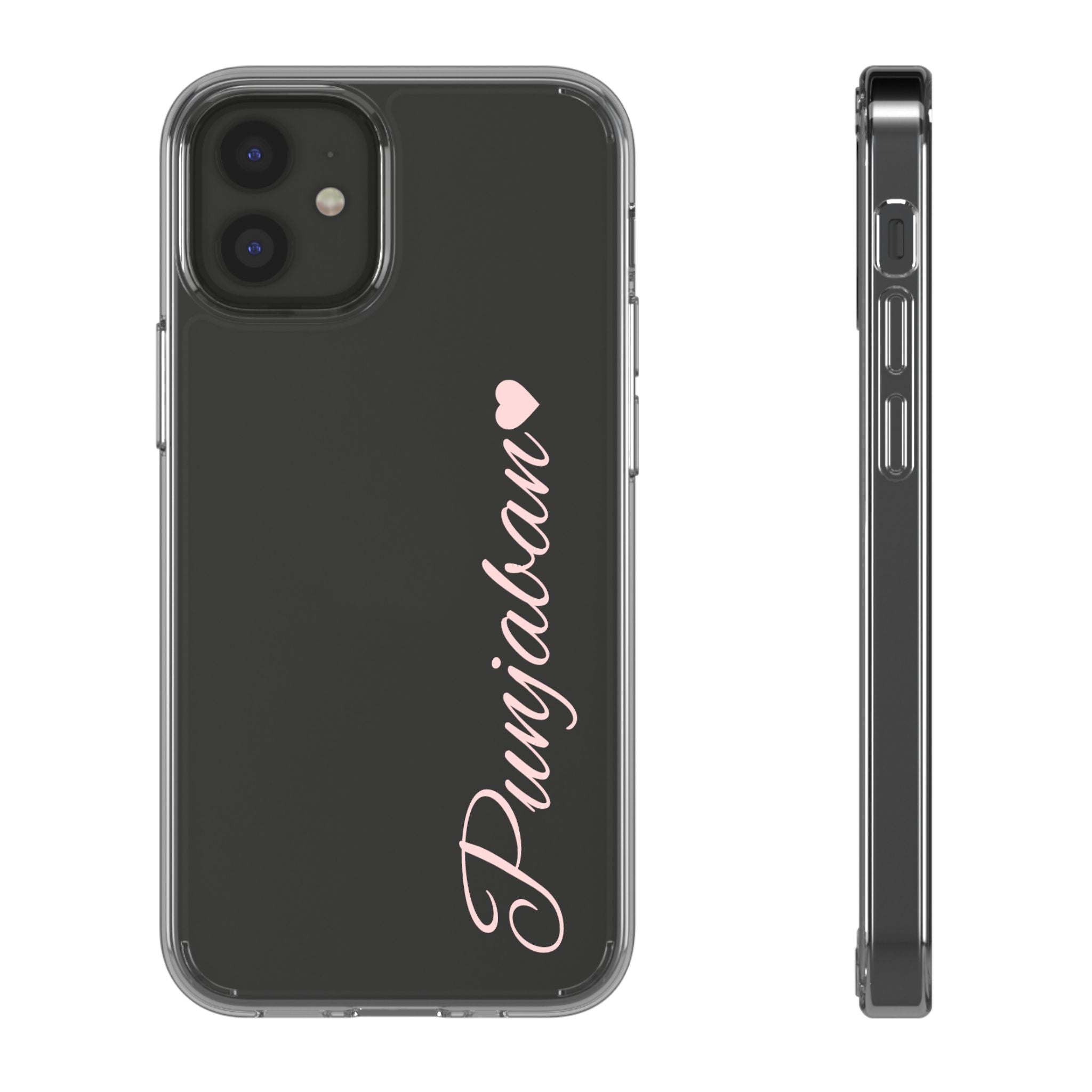 Punjaban clear phone case