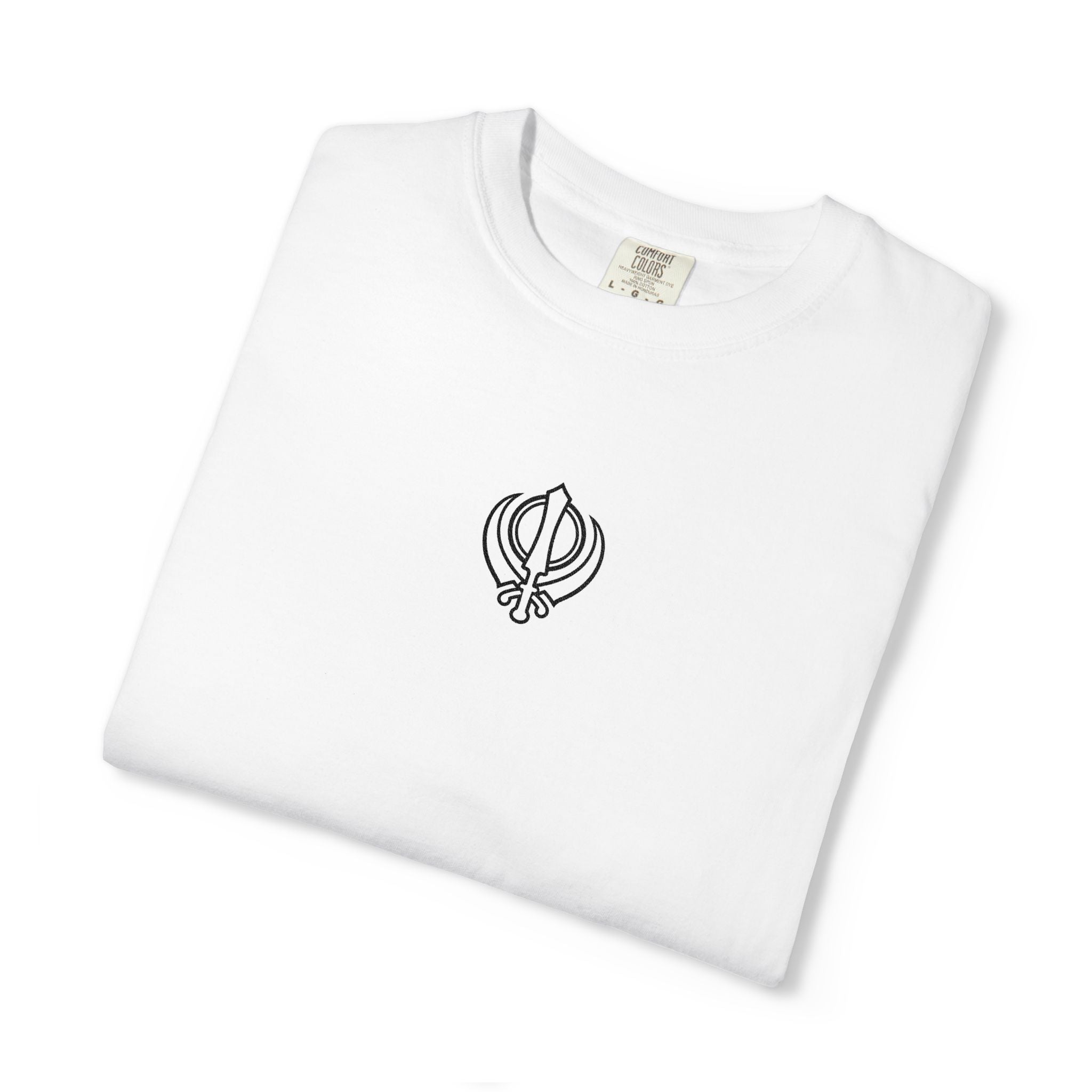 Embroidered Khanda unisex T Shirt