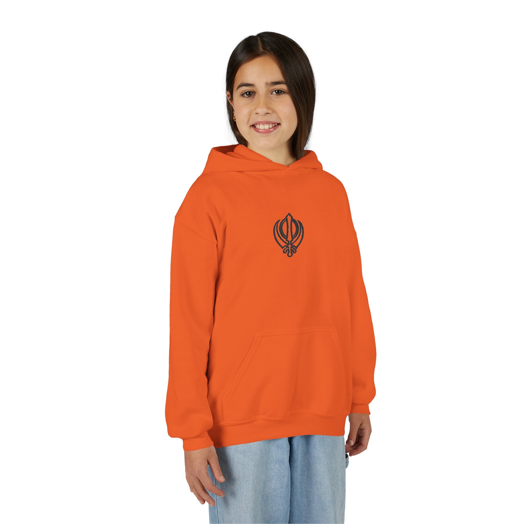 Embroidered Junior Khanda Hoodie