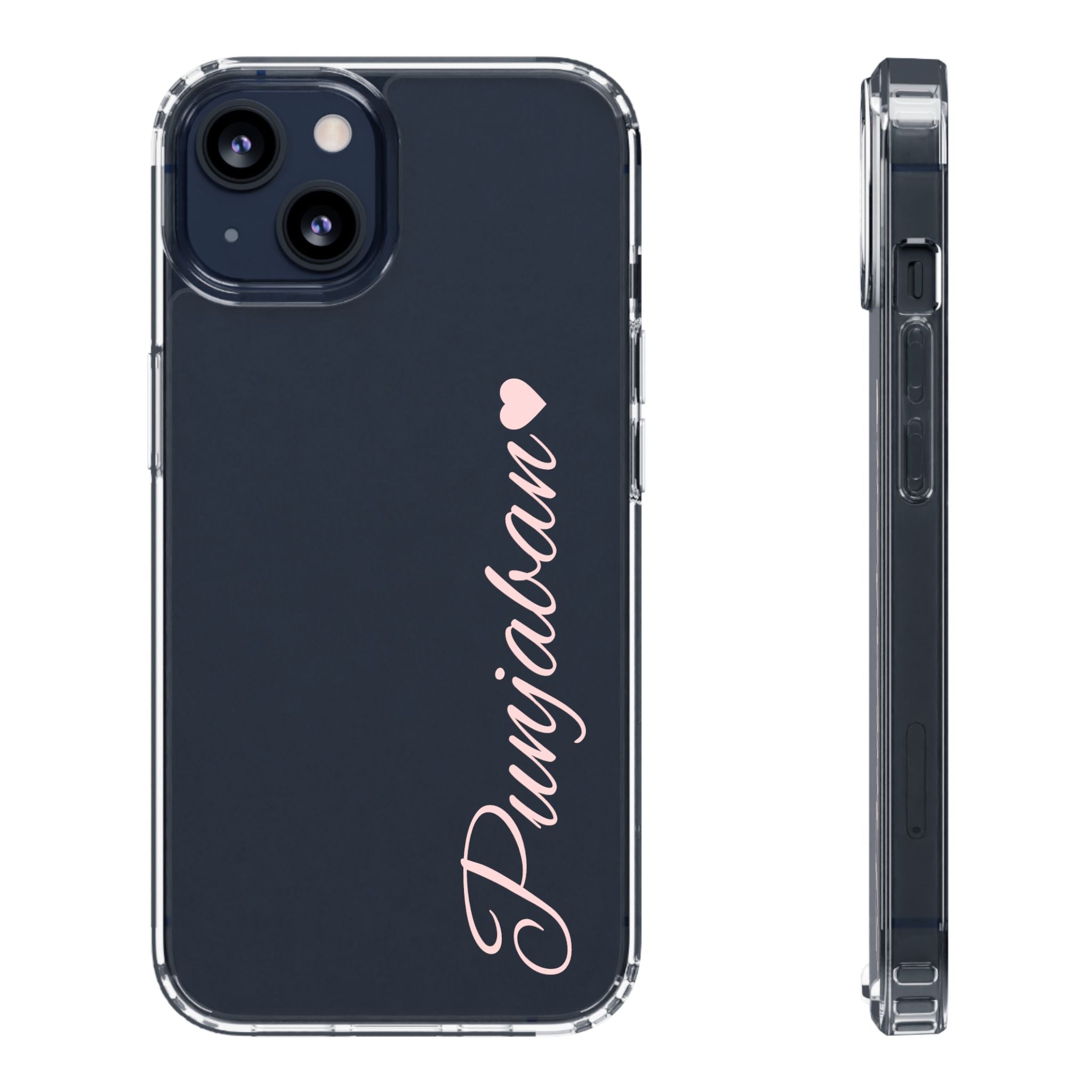 Punjaban clear phone case