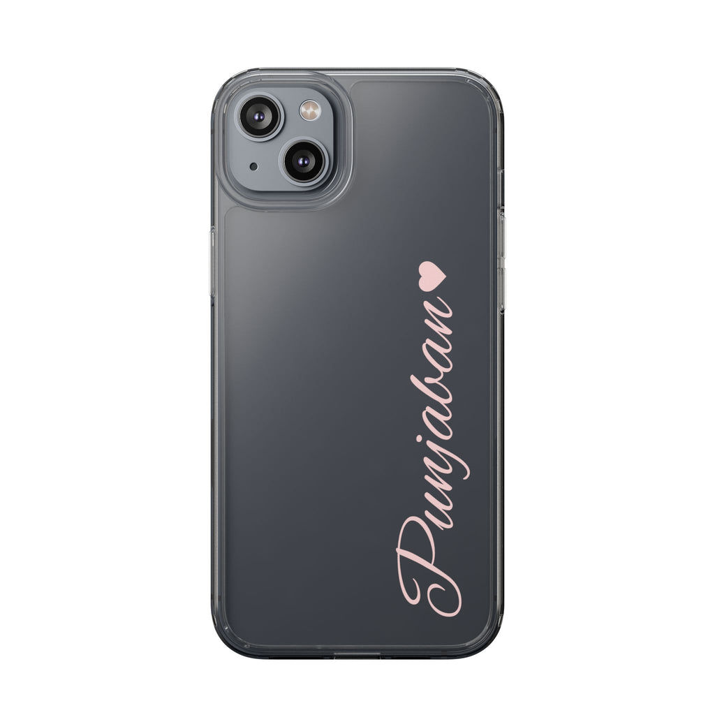 Punjaban clear phone case