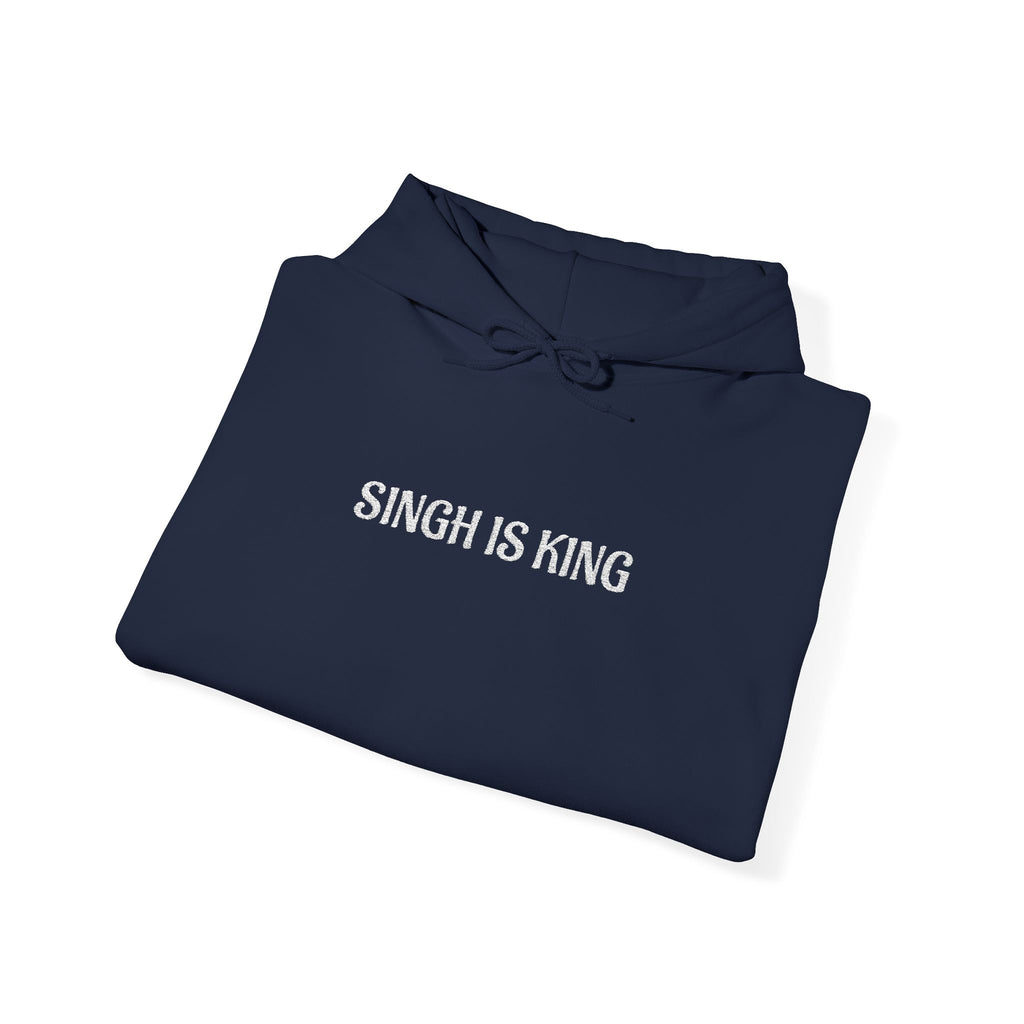 Embroidered "Singh is king" hoodie