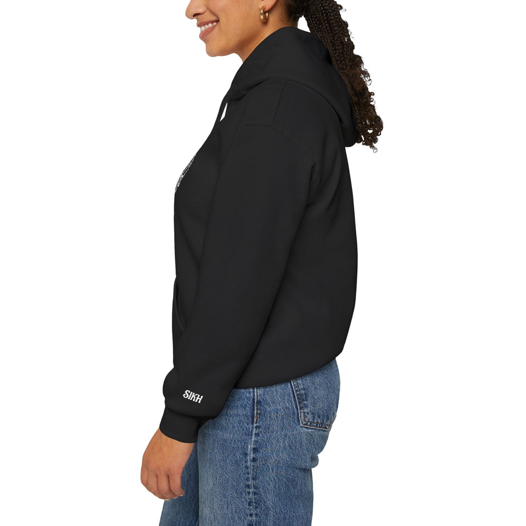 Embroidered Khanda unisex Hoodie