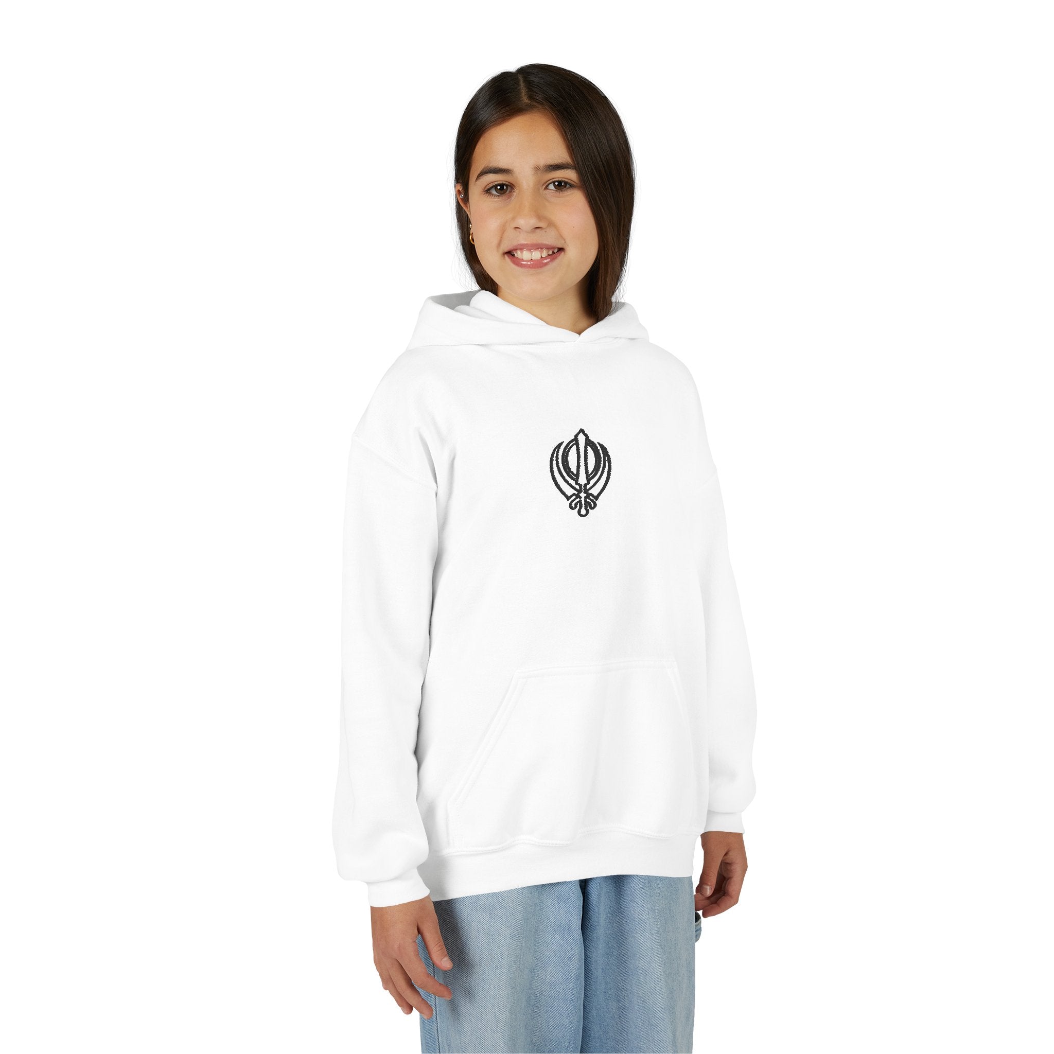 Embroidered Junior Khanda Hoodie