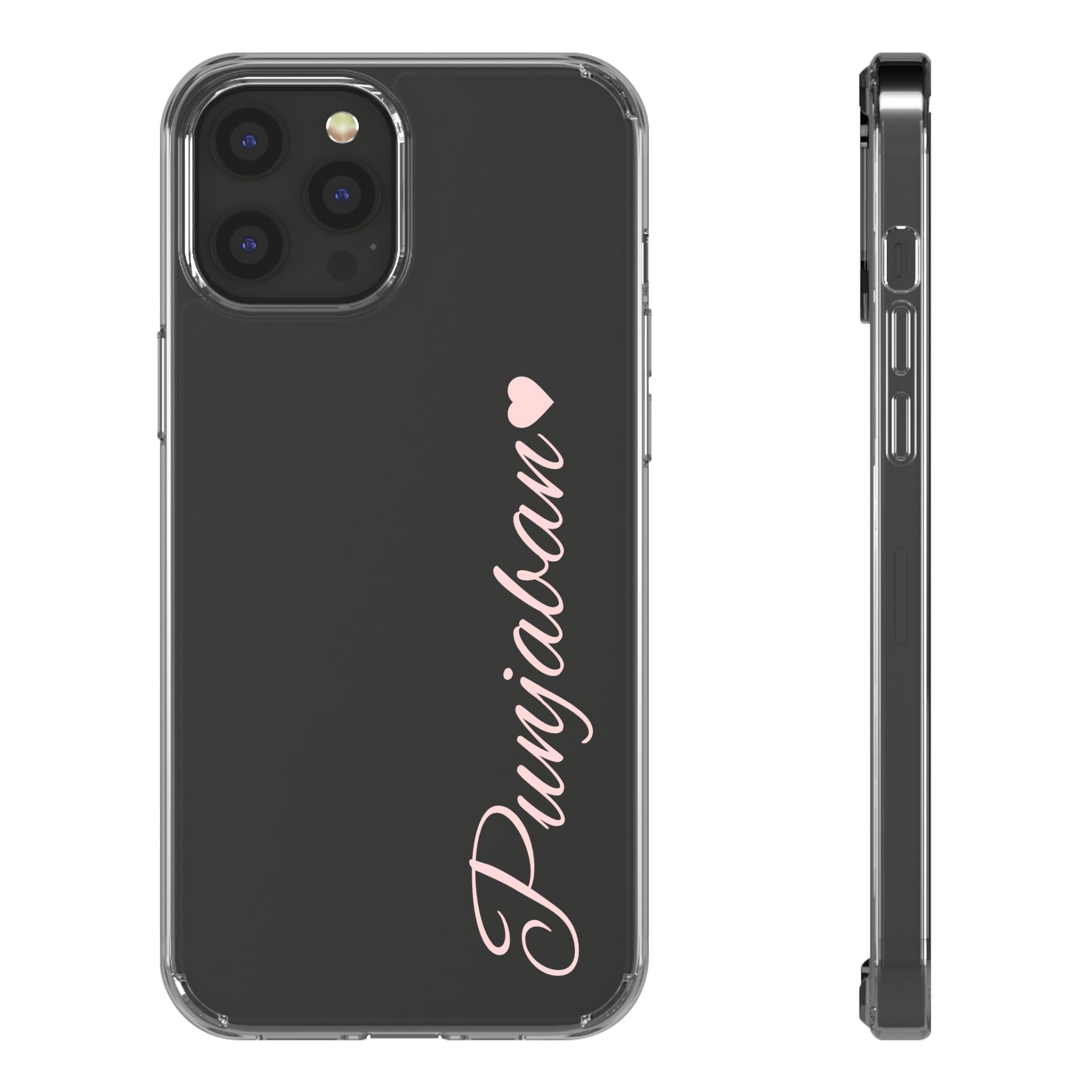 Punjaban clear phone case