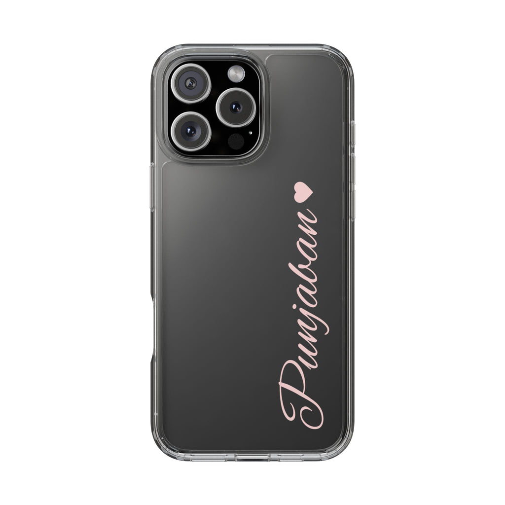 Punjaban clear phone case