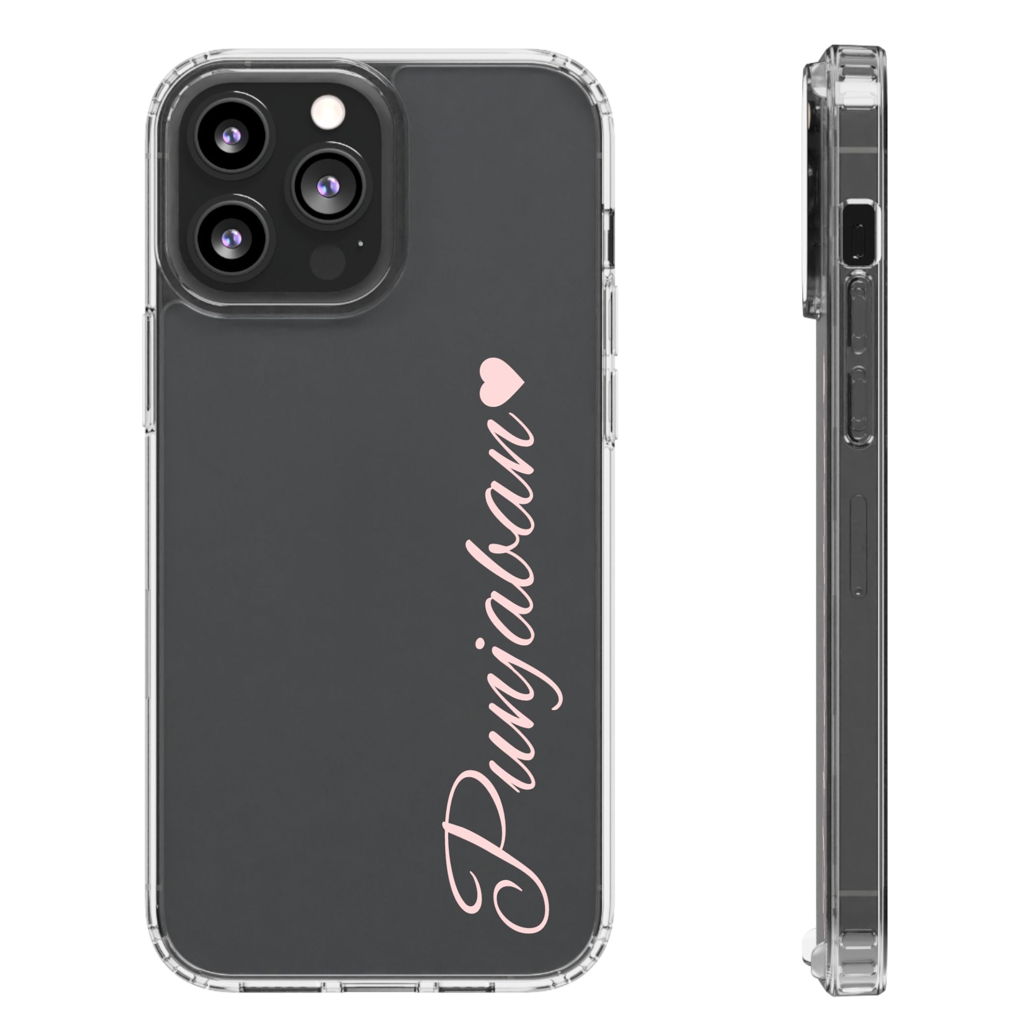 Punjaban clear phone case