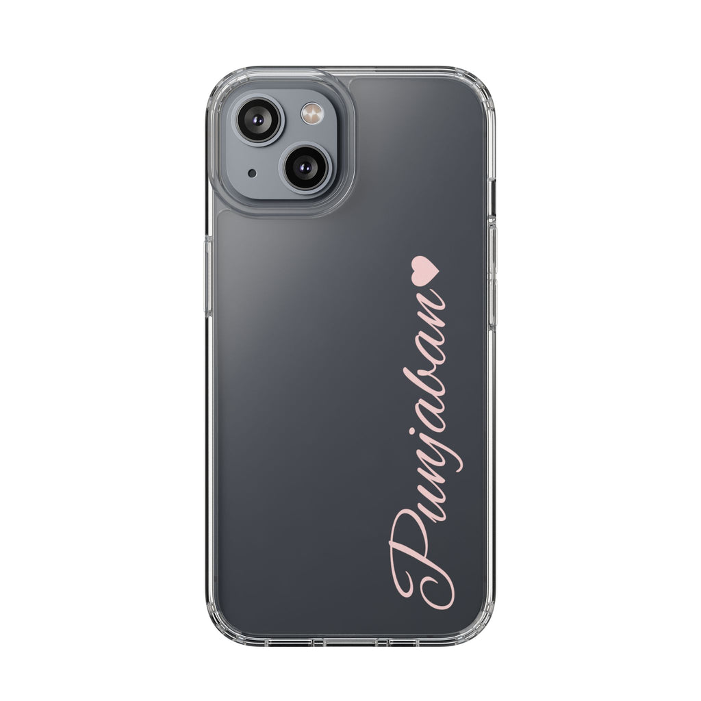 Punjaban clear phone case