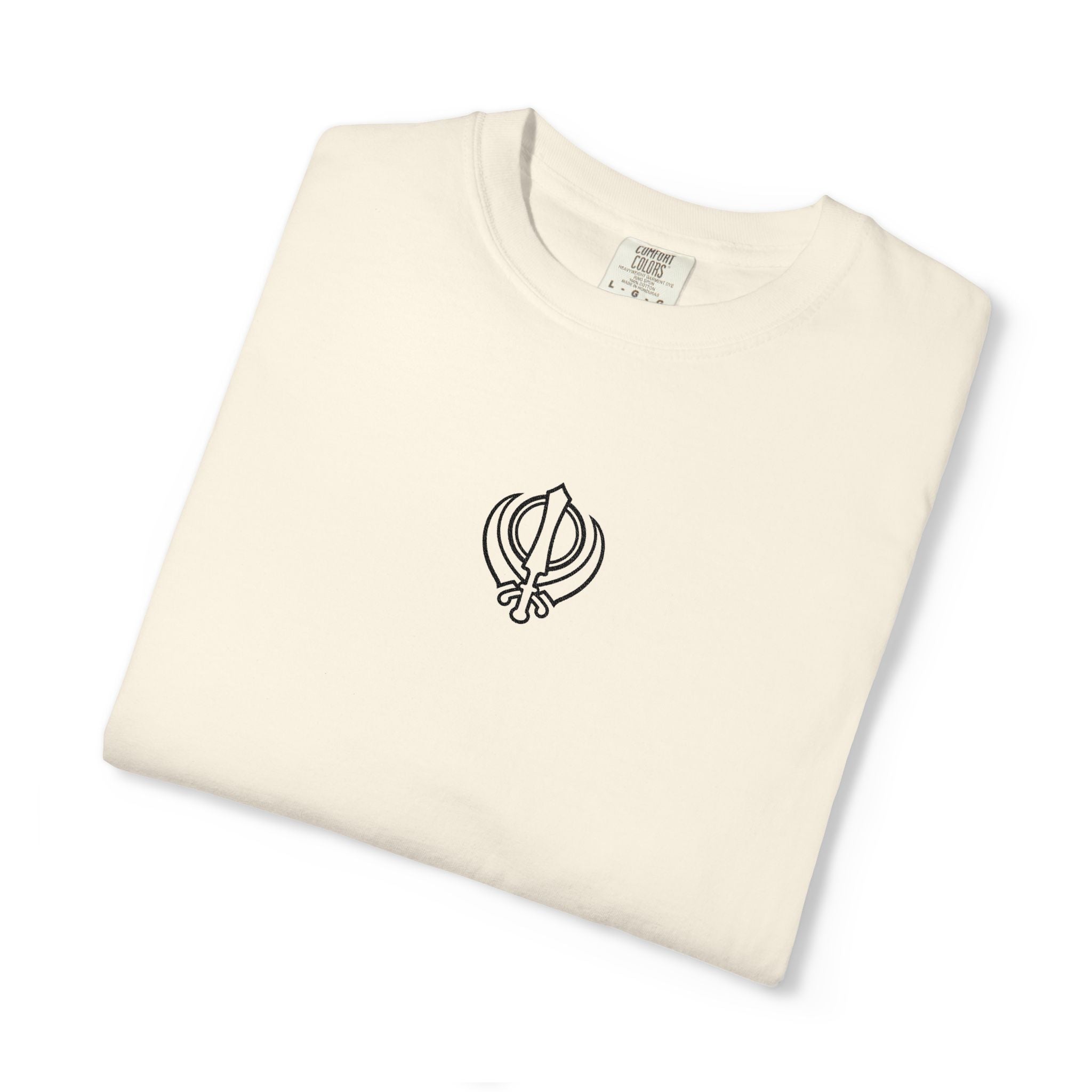 Embroidered Khanda unisex T Shirt