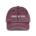 Embroidered "Singh is King" Cap