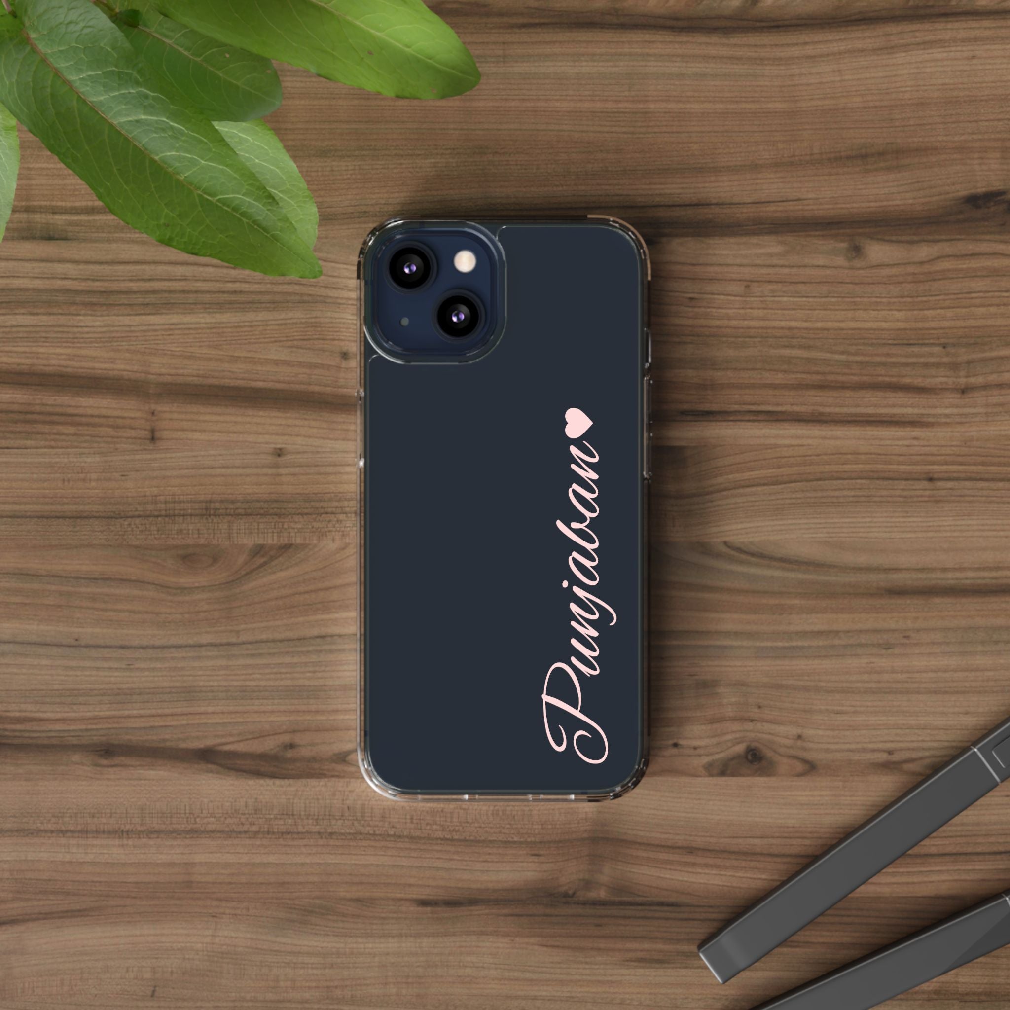 Punjaban clear phone case
