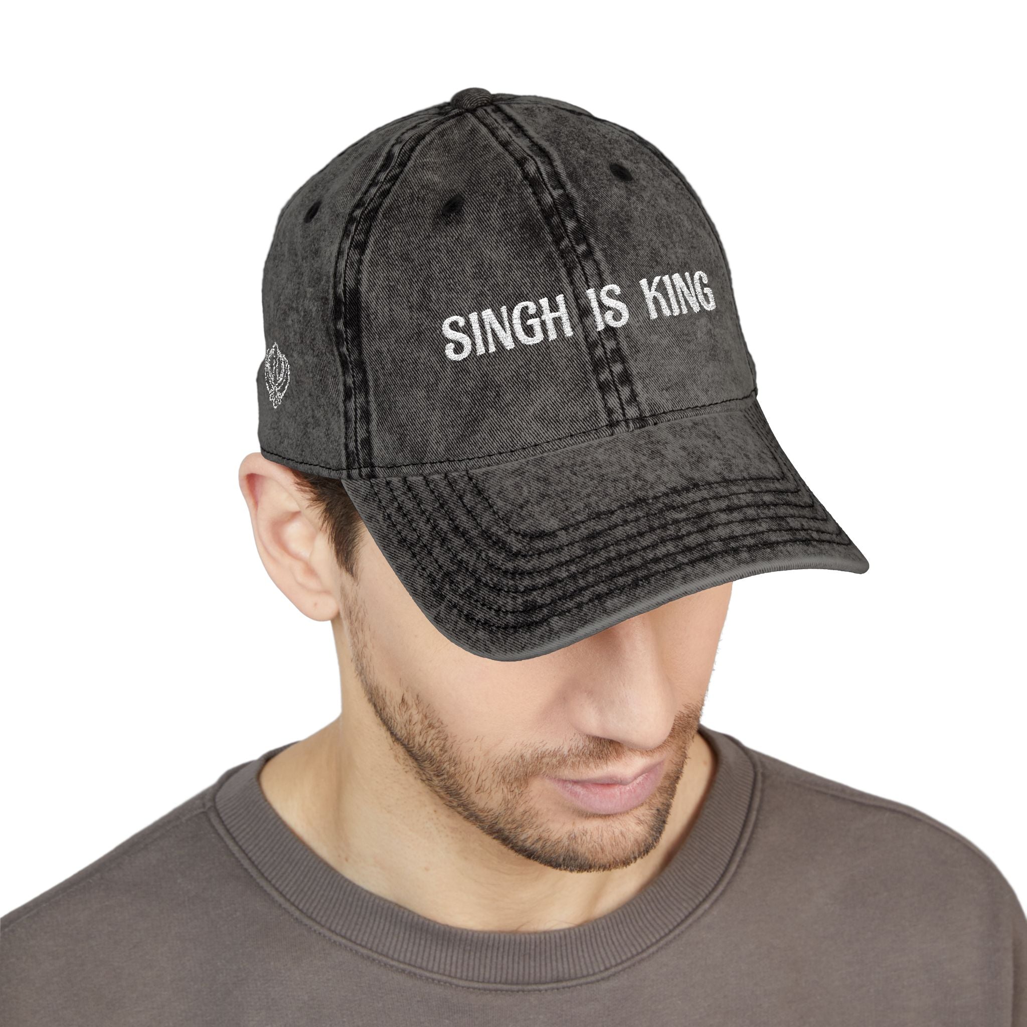 Embroidered "Singh is King" Cap