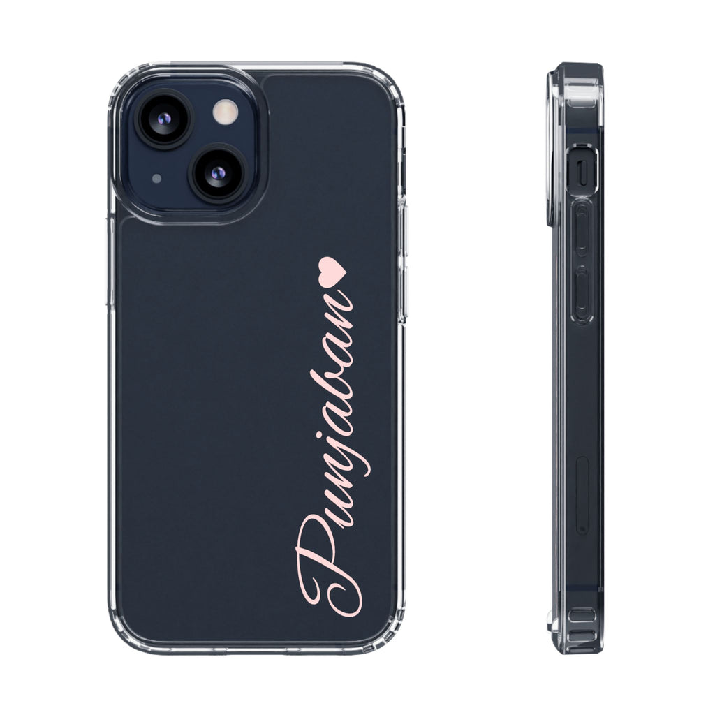 Punjaban clear phone case