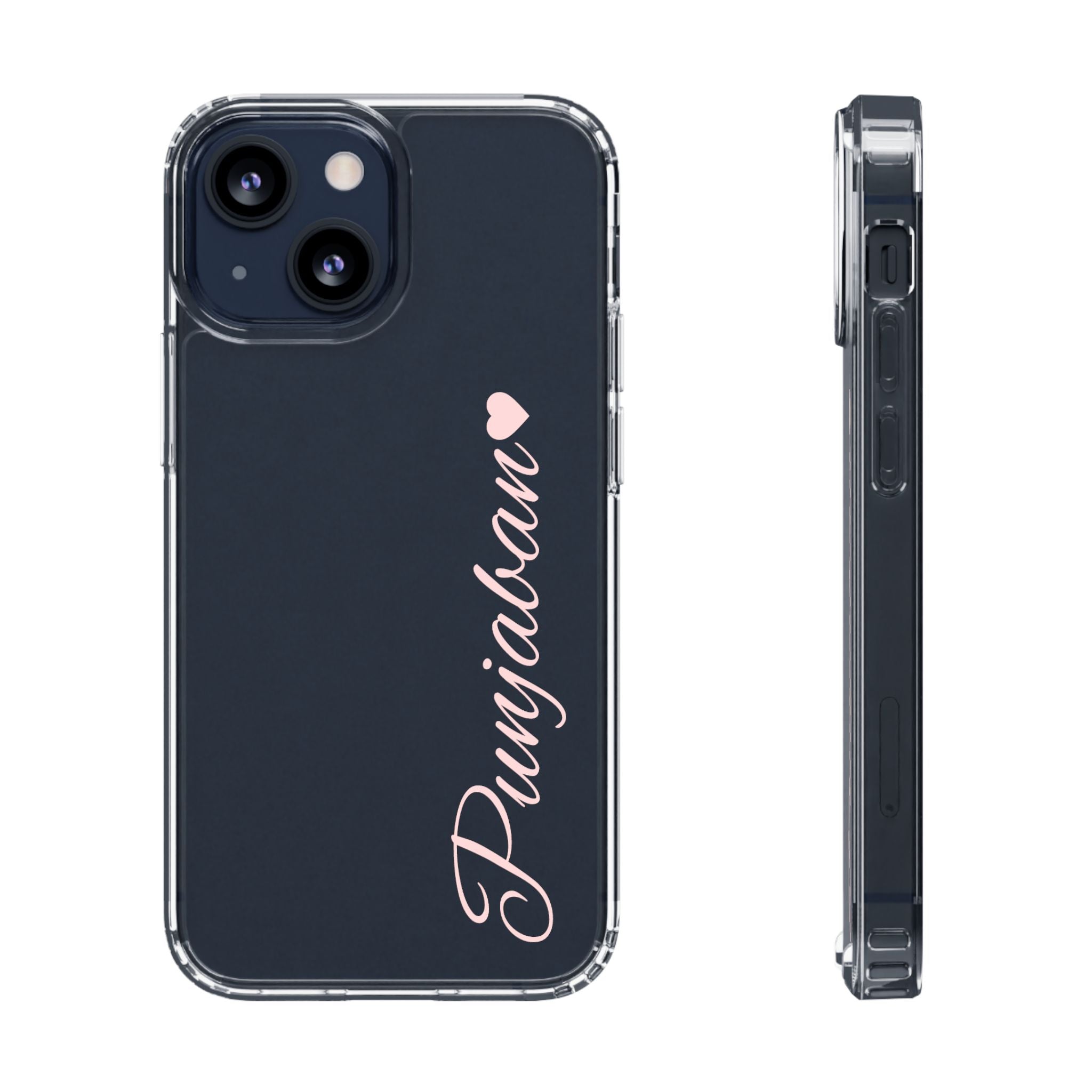 Punjaban clear phone case