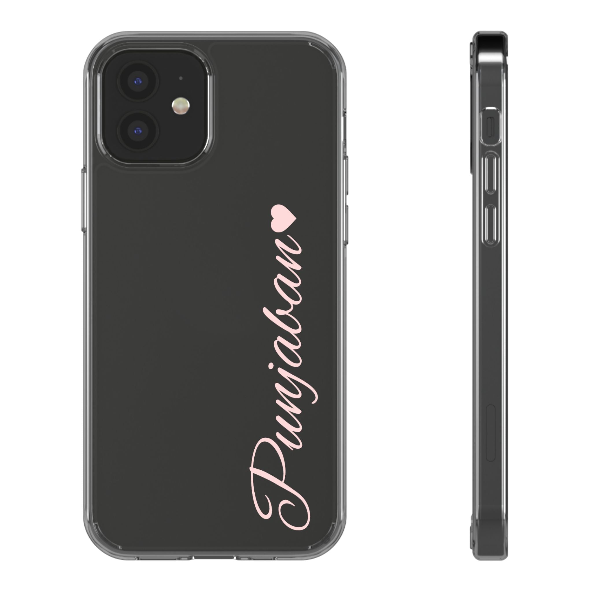 Punjaban clear phone case