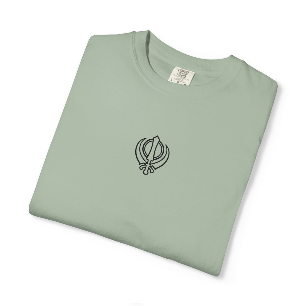 Embroidered Khanda unisex T Shirt