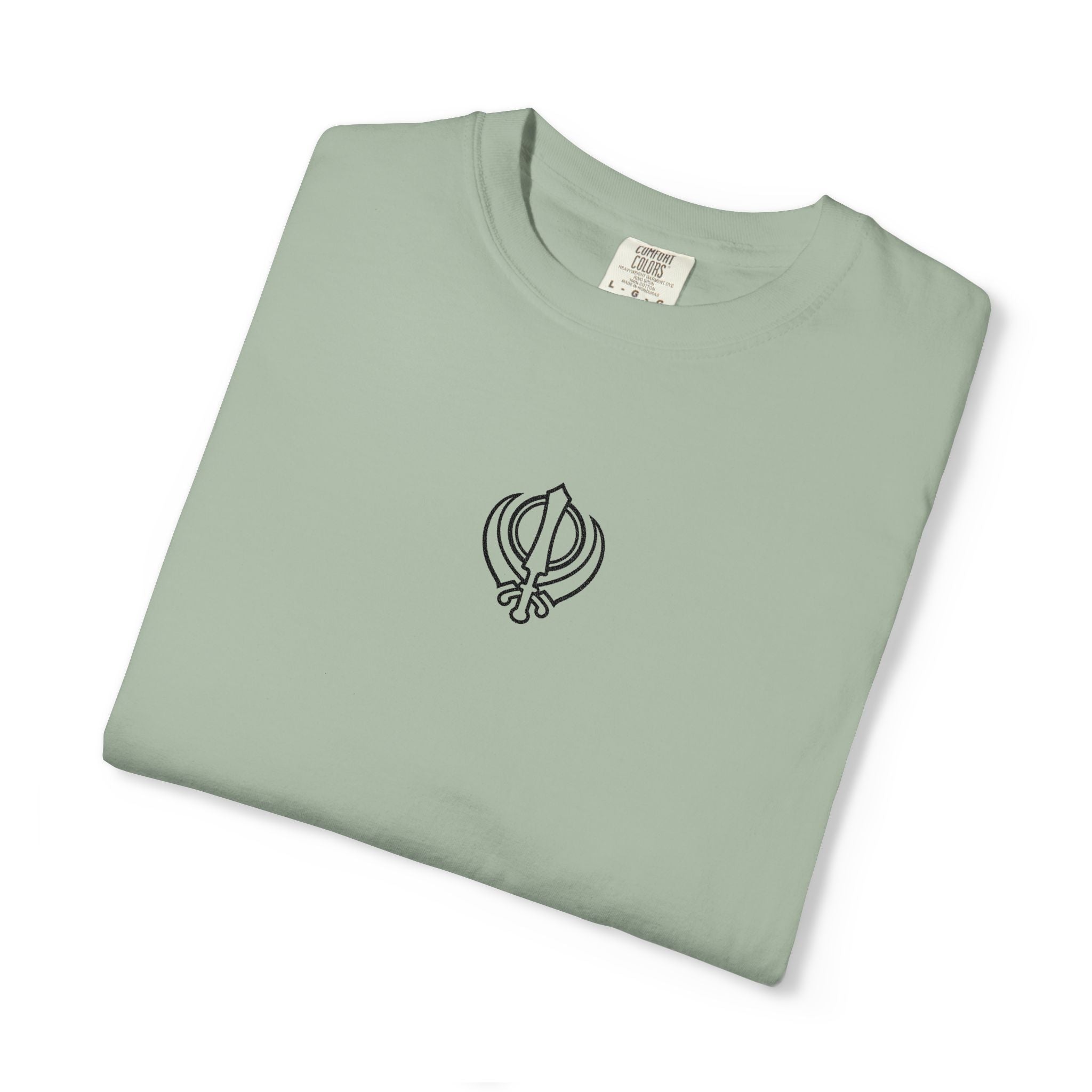 Embroidered Khanda unisex T Shirt
