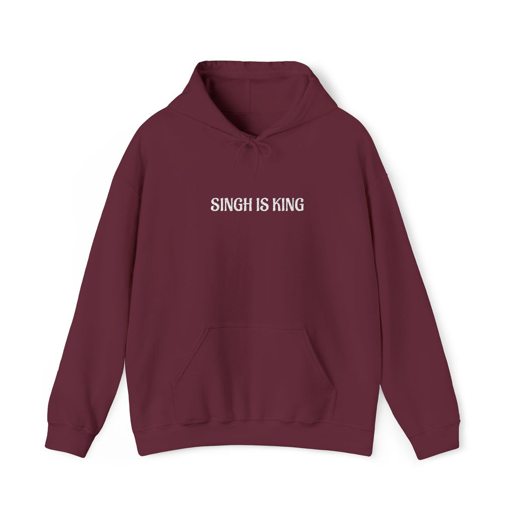 Embroidered "Singh is king" hoodie