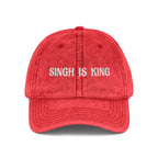 Embroidered "Singh is King" Cap