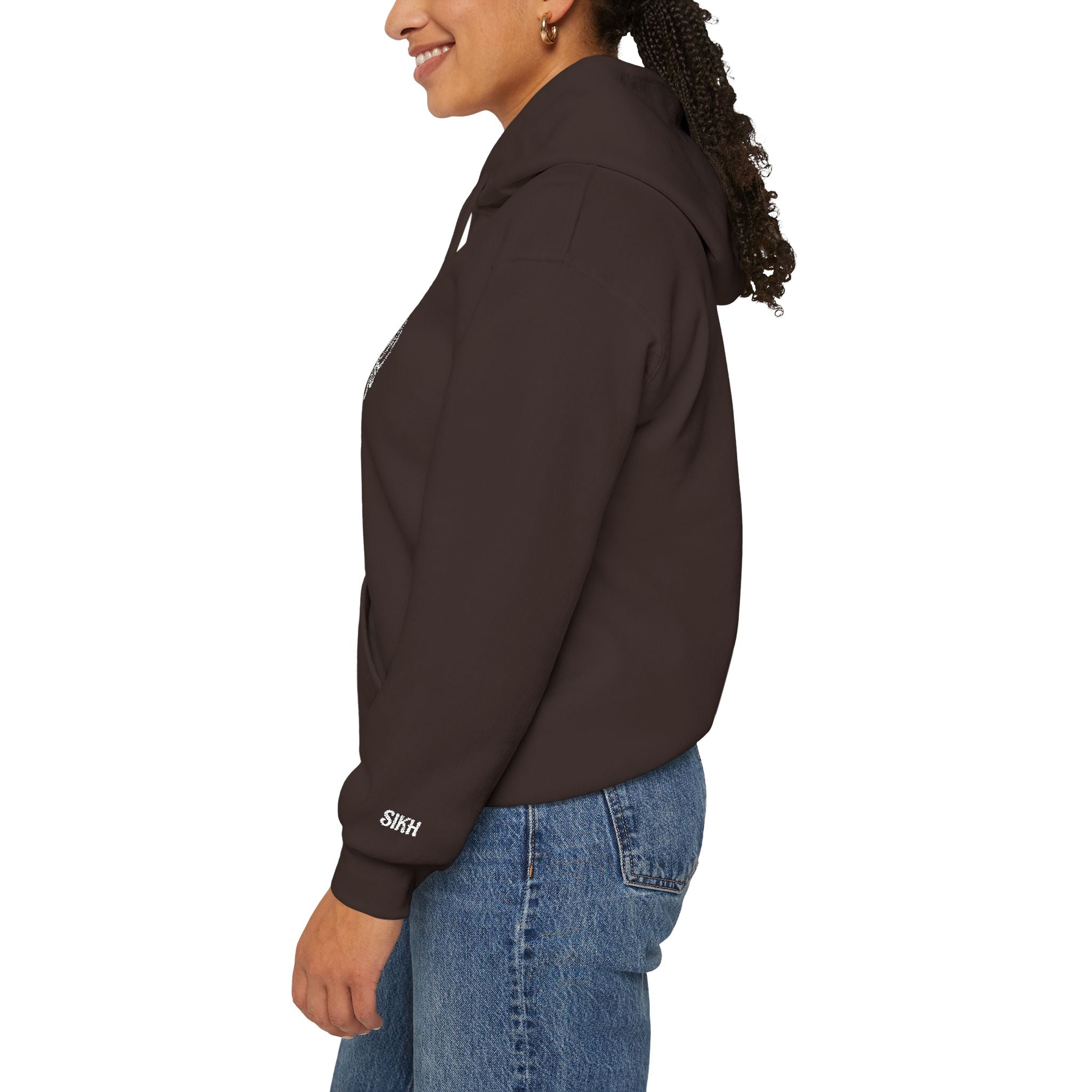 Embroidered Khanda unisex Hoodie