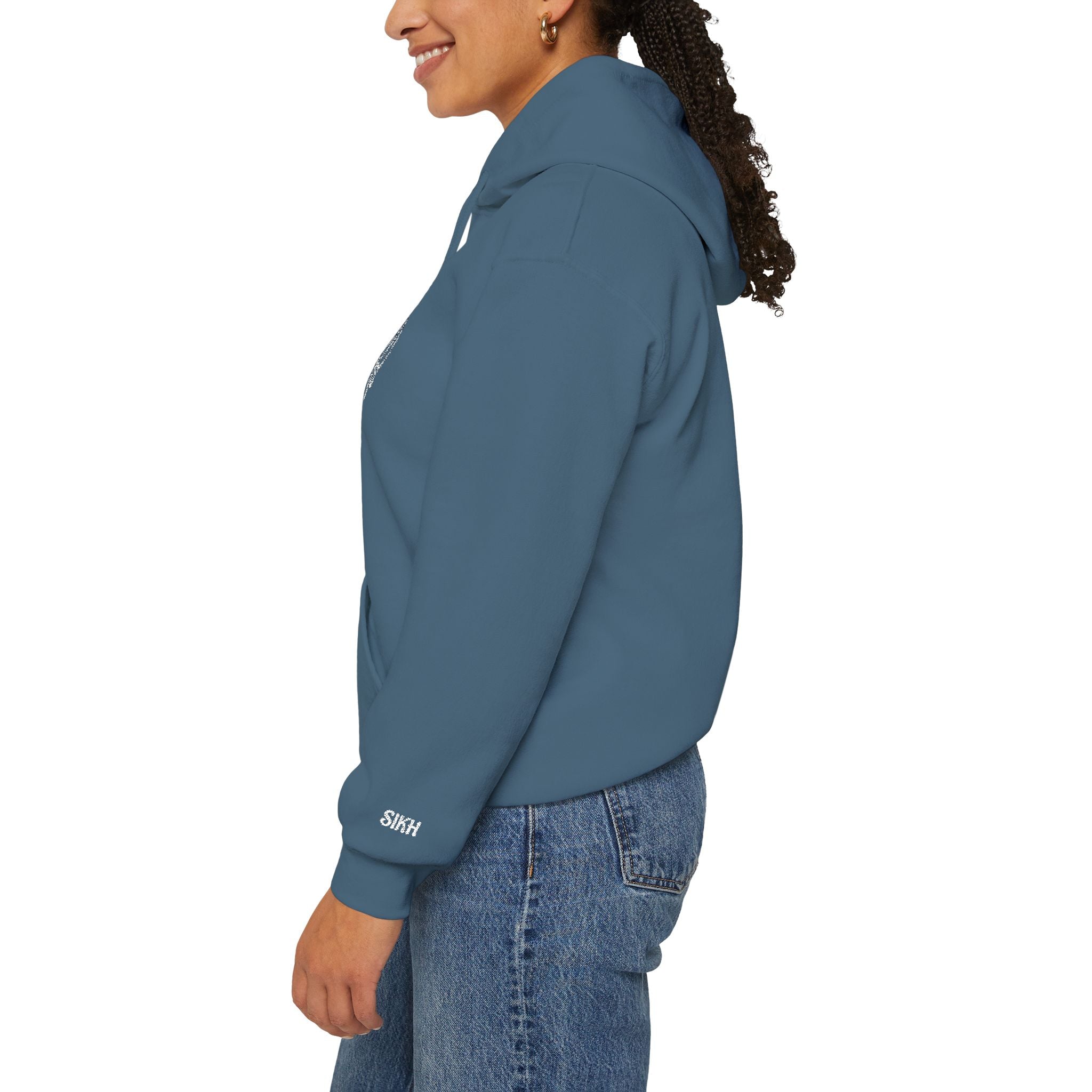 Embroidered Khanda unisex Hoodie