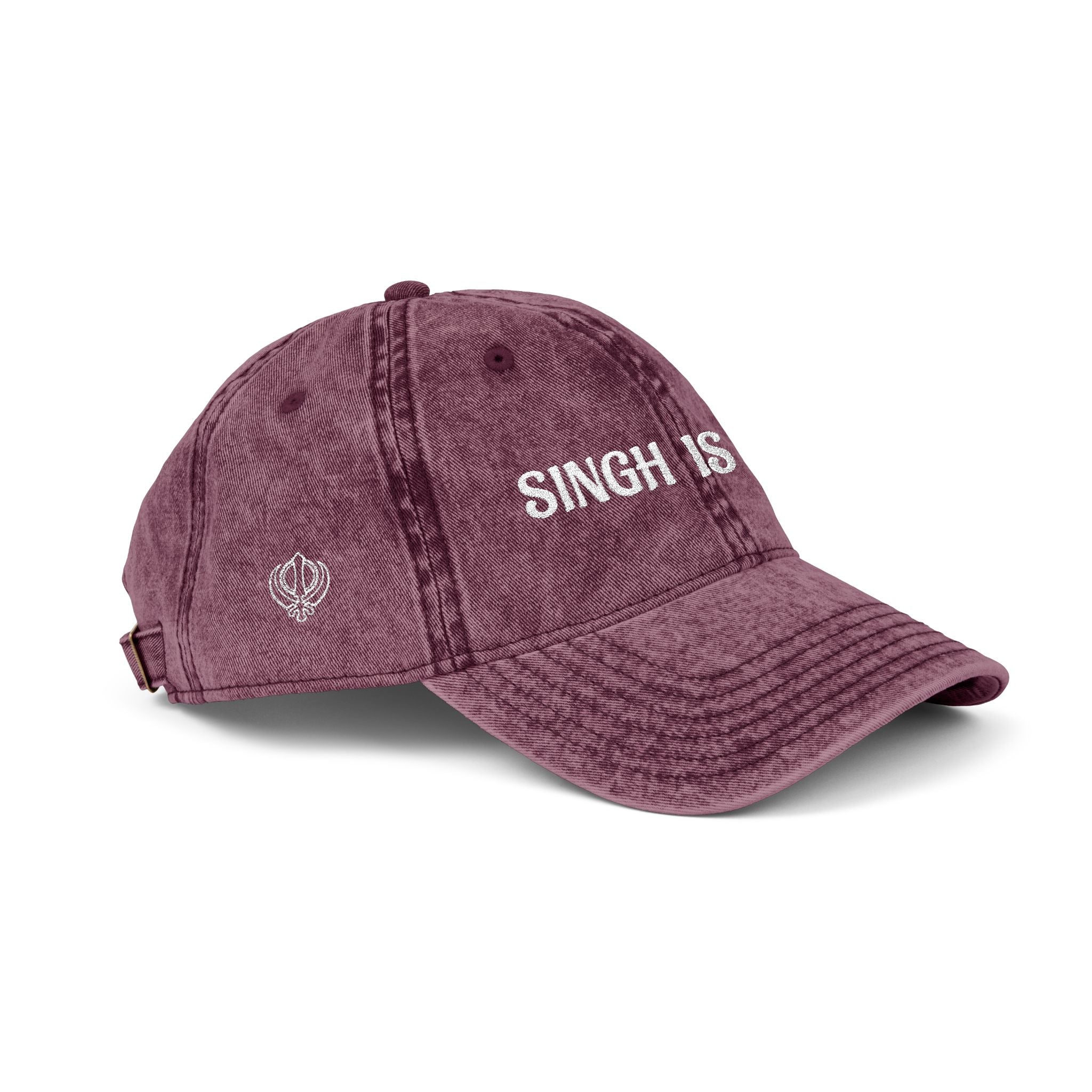 Embroidered "Singh is King" Cap