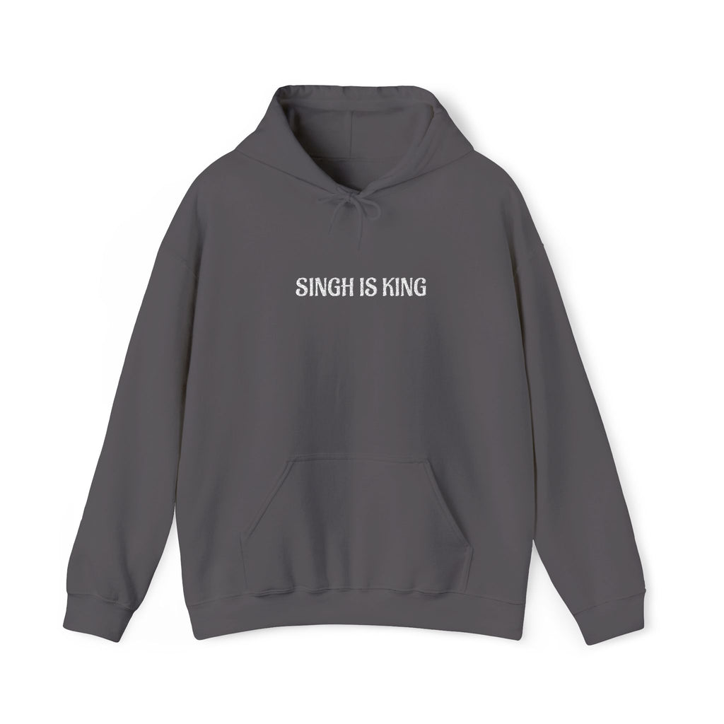 Embroidered "Singh is king" hoodie
