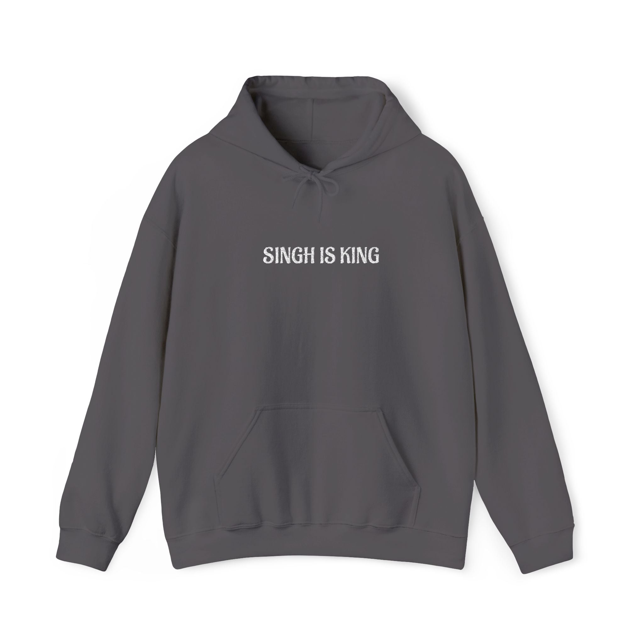Embroidered "Singh is king" hoodie