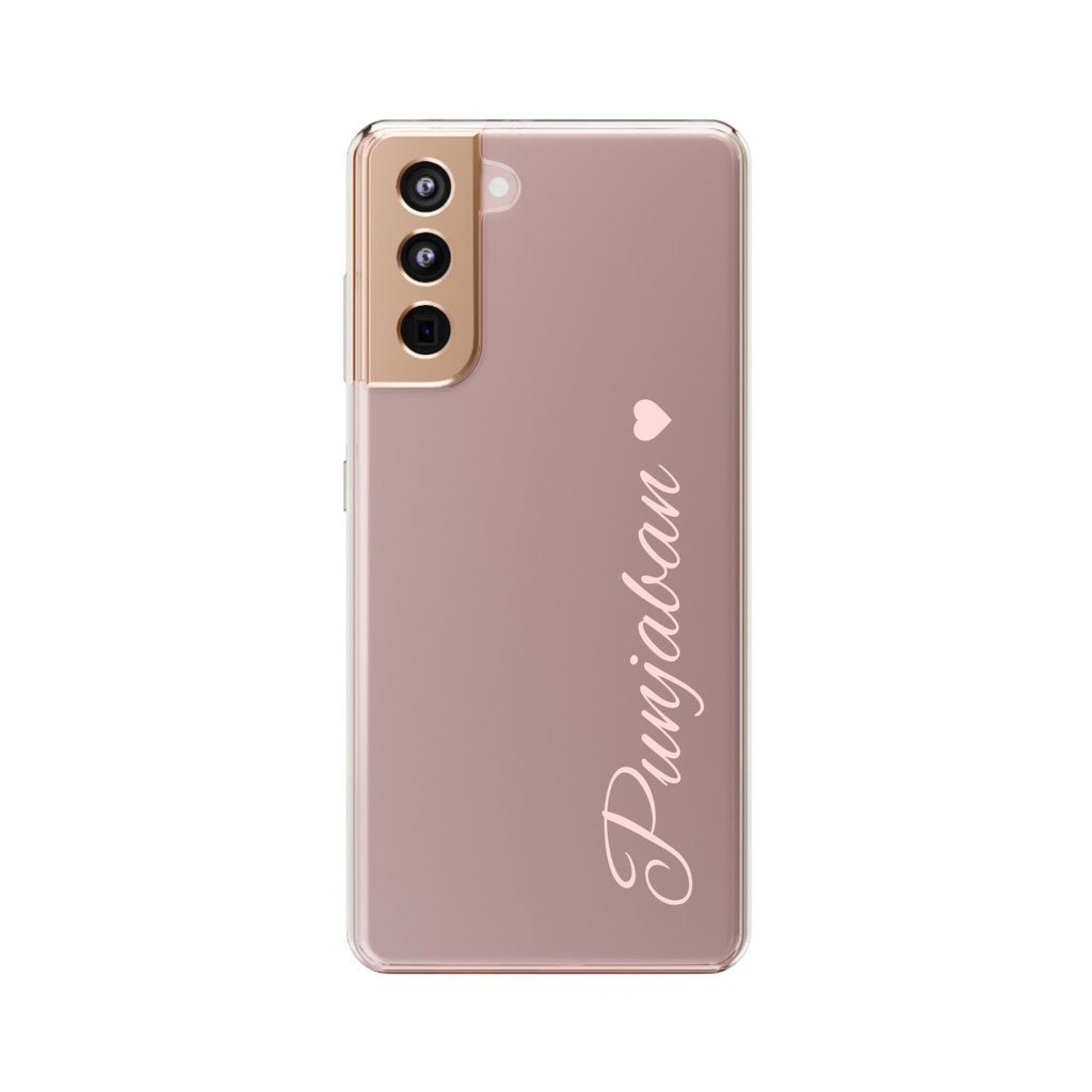 Punjaban clear phone case