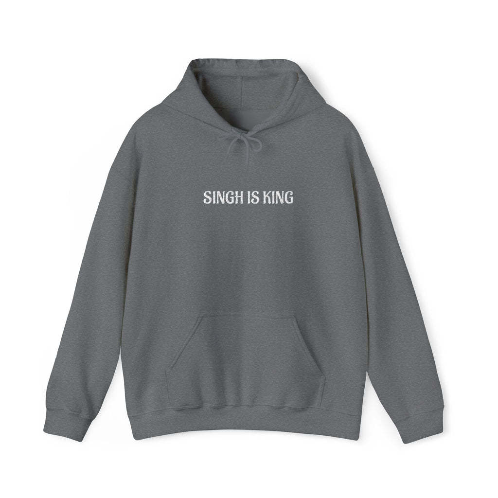 Embroidered "Singh is king" hoodie