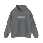 Embroidered "Singh is king" hoodie