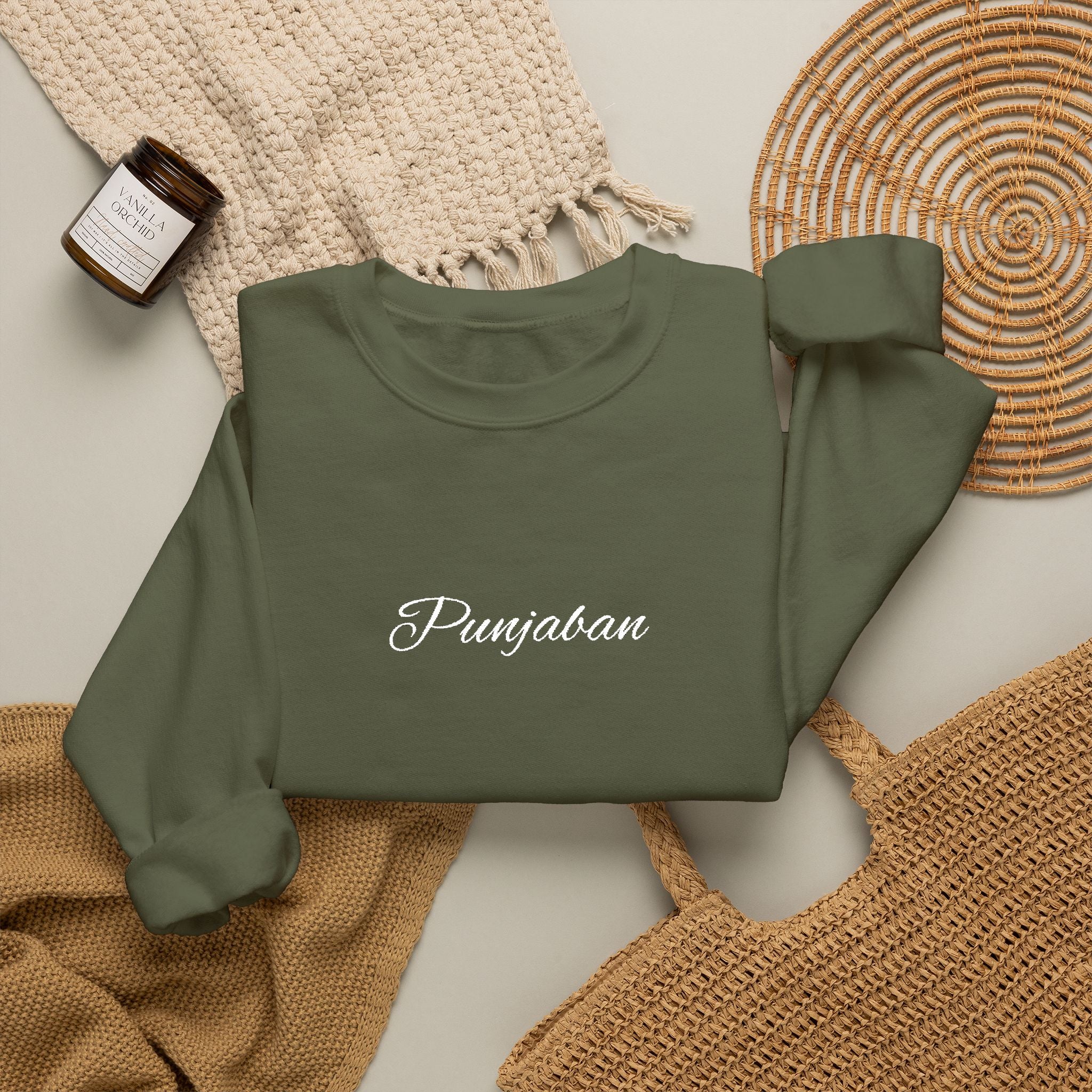 Embroidered Punjaban Sweatshirt