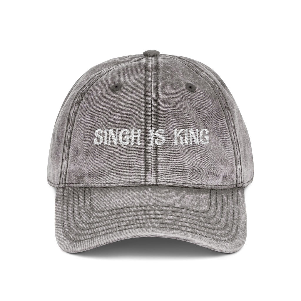 Embroidered "Singh is King" Cap