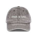 Embroidered "Singh is King" Cap