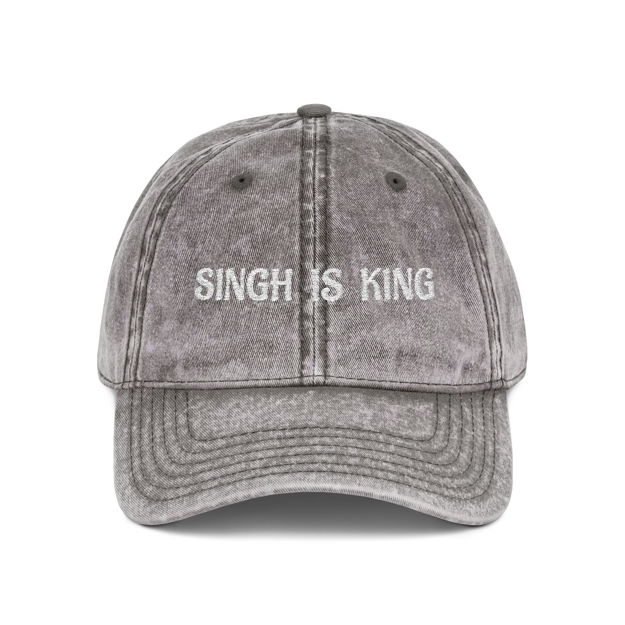 Embroidered "Singh is King" Cap