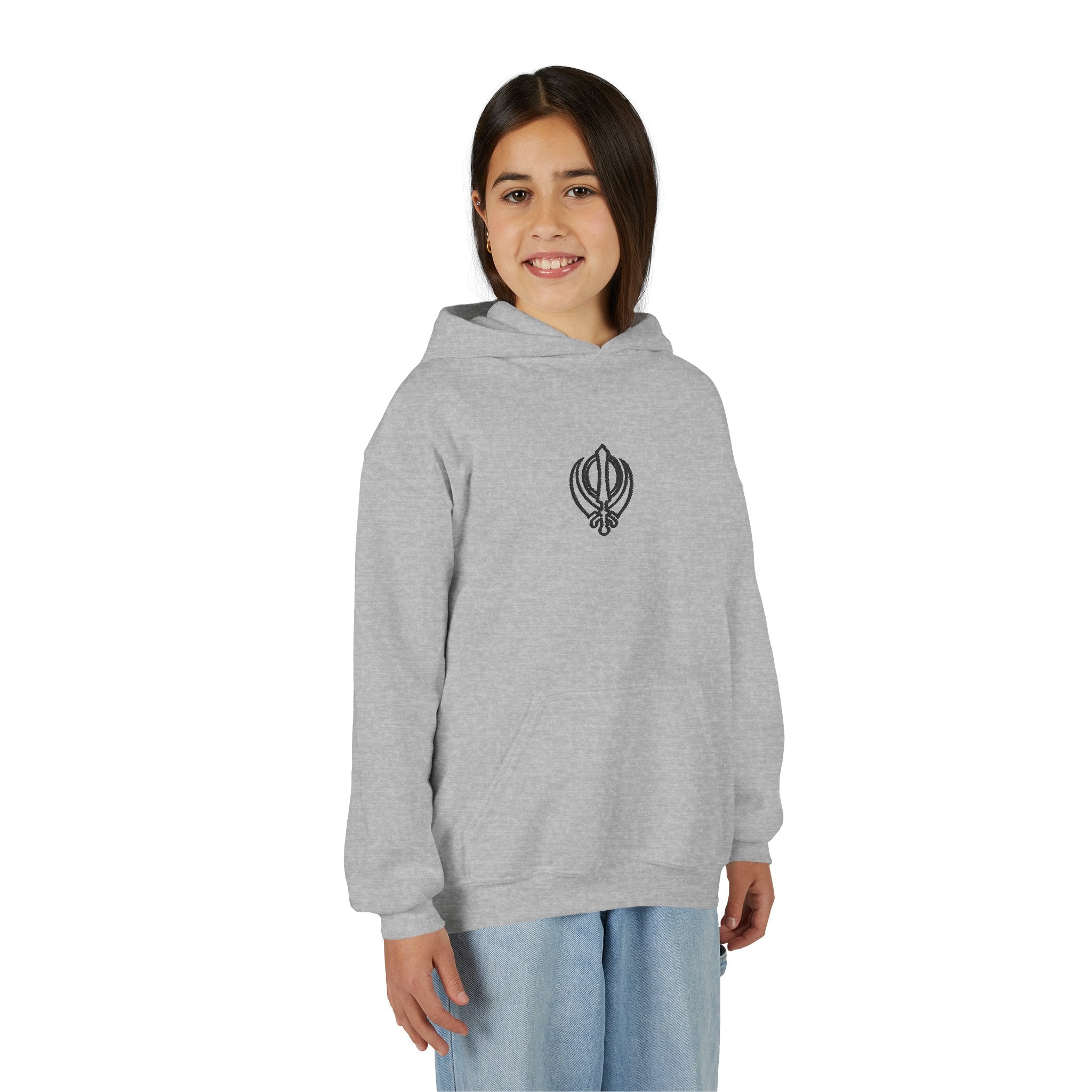 Embroidered Junior Khanda Hoodie