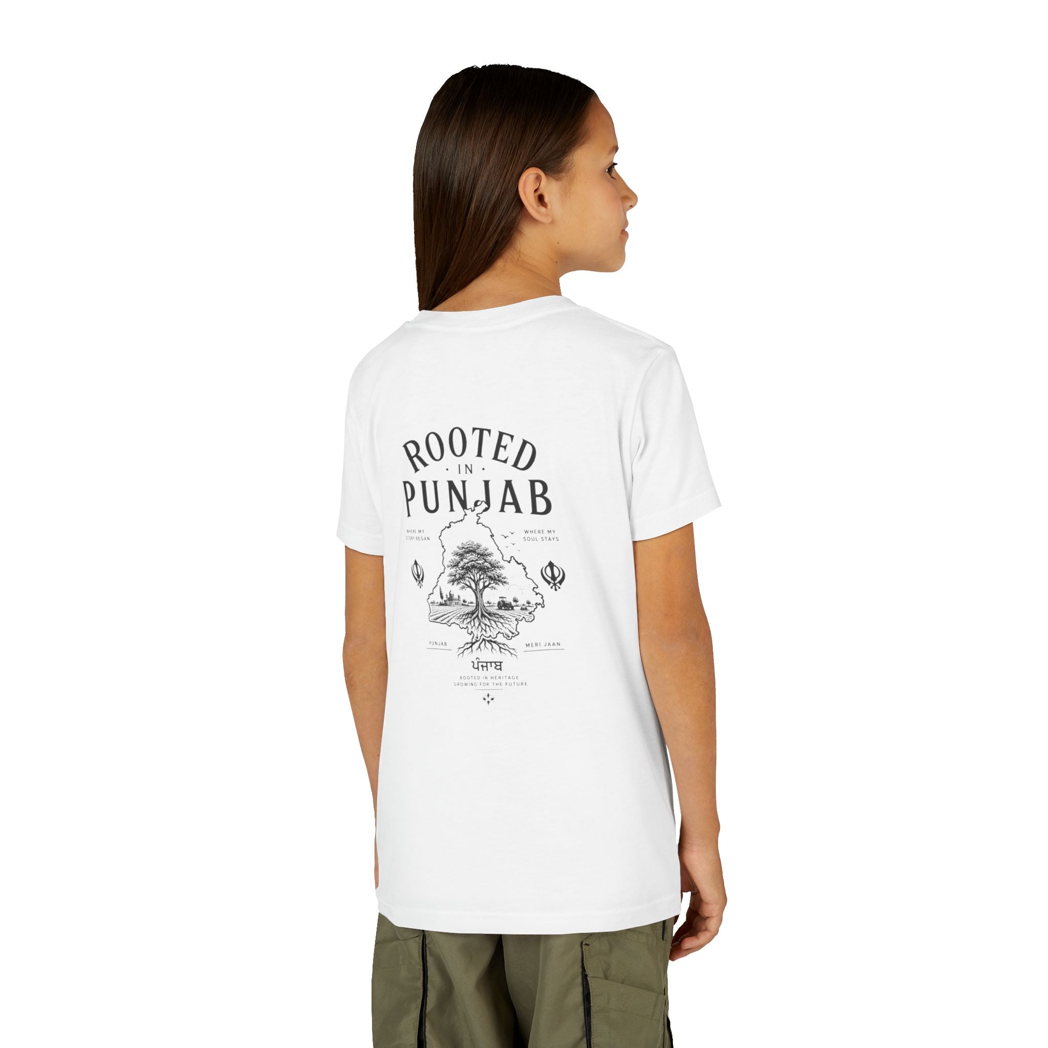 Junior "Rooted in Punjab" T shirt
