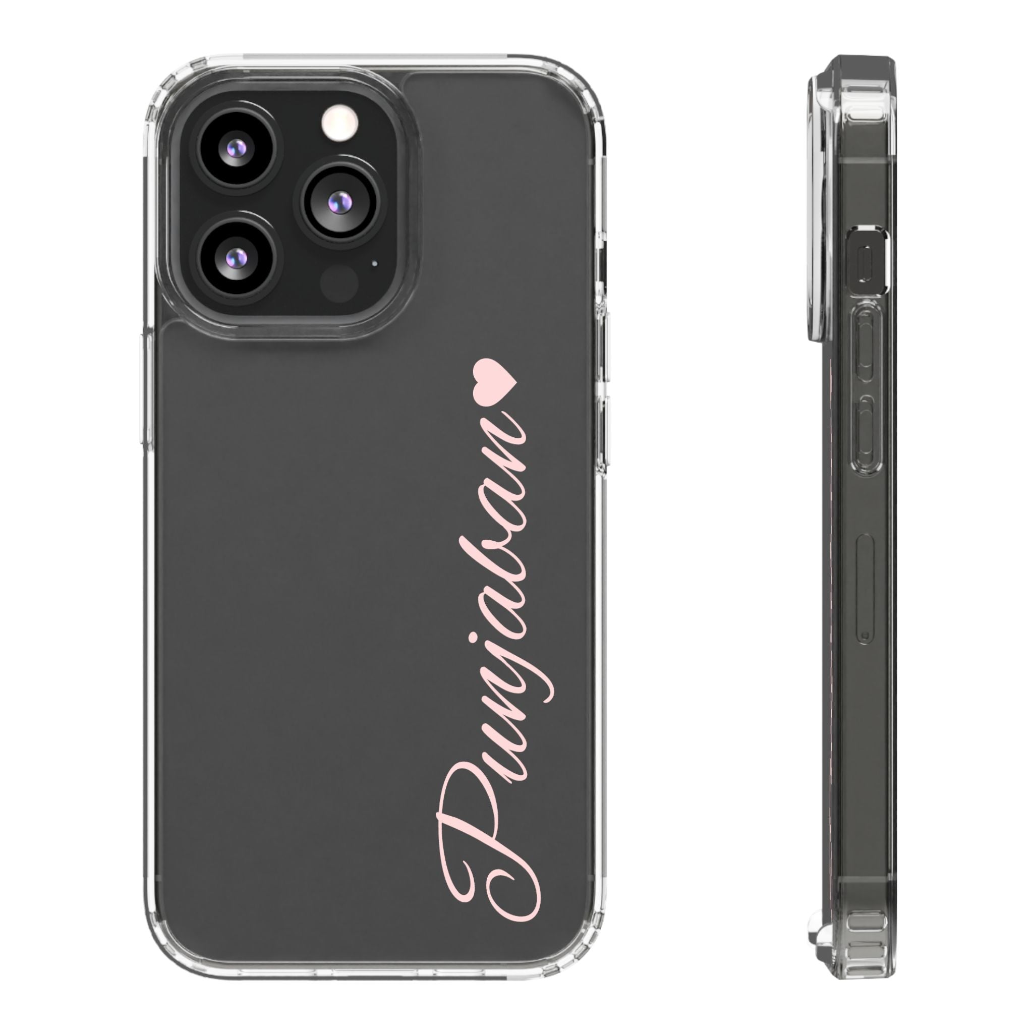 Punjaban clear phone case