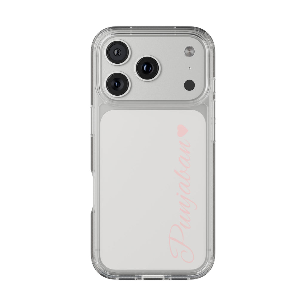 Punjaban clear phone case