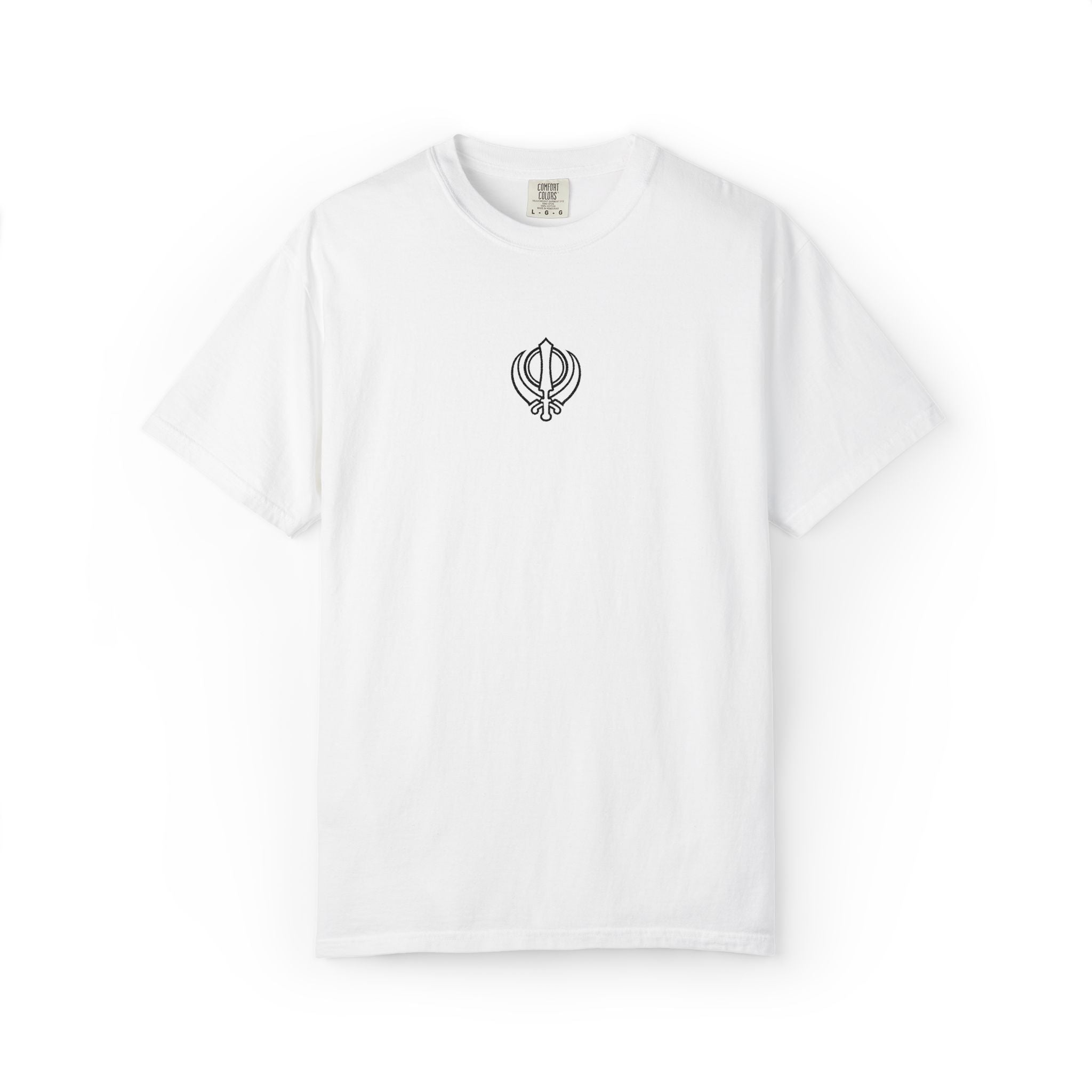 Embroidered Khanda unisex T Shirt
